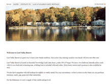 Tablet Screenshot of lostvalleyresortmn.com